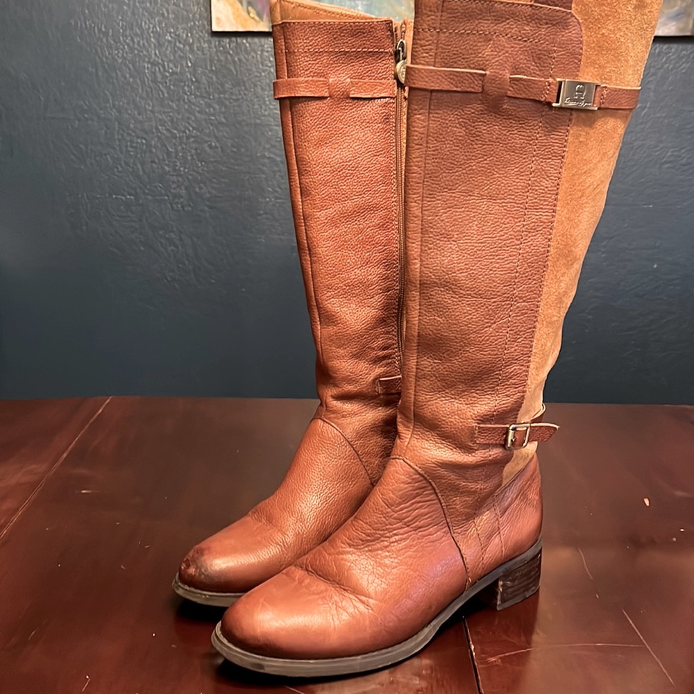 Etienne Aigner E-Colton Boots. Size 7M. Brown/ Camel